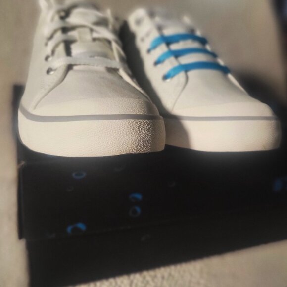 NIB! Teva Women's Freewheel Washed Canvas White Sneaker - Size 7 - Picture 2 of 14